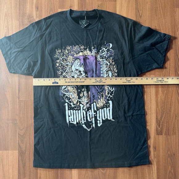 NWT Lamb Of God Hooded Skeleton T-Shirt size Large π Hot Topic - Picture 4 of 7